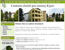 Tablet Screenshot of centrumproseniorykyjov.cz